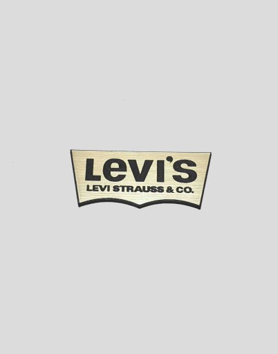 LEVI'S naklejka emblemat 72 x 30 mm * ZŁOTA