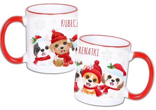 ŚWIĄTECZNY KUBEK MIKOŁAJKI GWIAZDKA + TWOJE IMIĘ