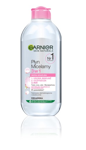 GARNIER - Płyn Micelarny 3w1 - Skóra wrażliwa