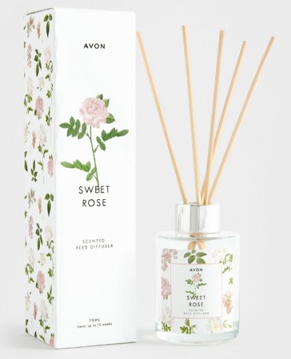 AVON DYFUZOR zapachowy trzcinki patyczki Słodka Róża Rose wanilia
