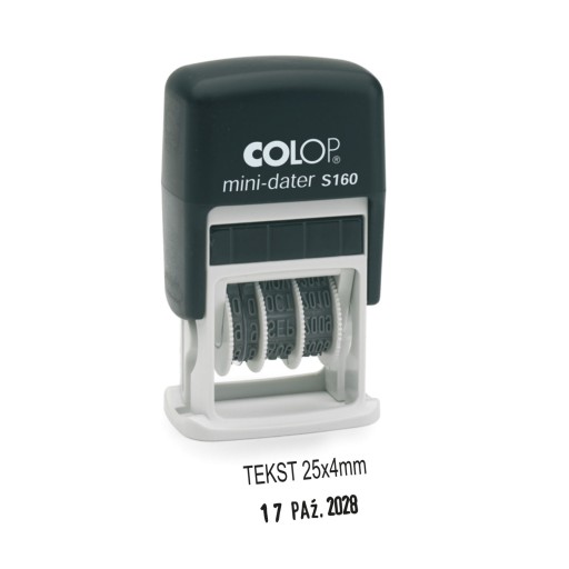 Datownik mini z tekstem Colop S160
