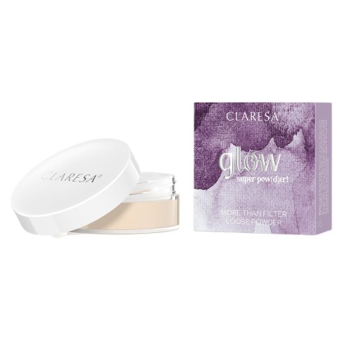 CLARESA Glow Super Pow(d)er! rozświetlający puder do twarzy sypki 12g