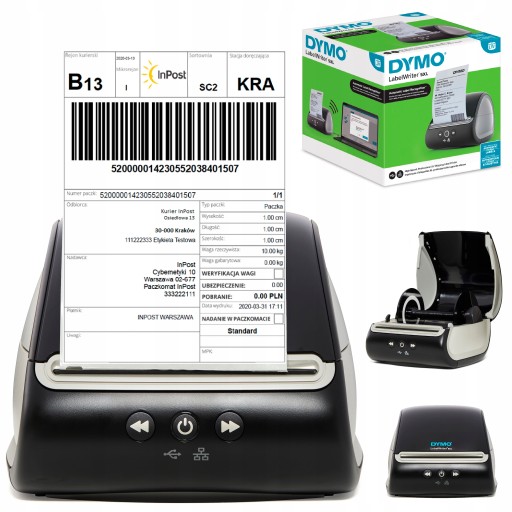 Drukarka termiczna DYMO LabelWriter 5XL do etykiet kurierskich magazynu