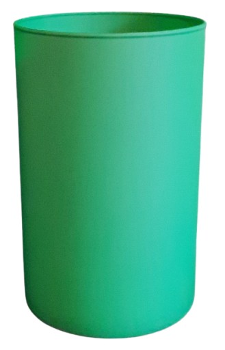 Wazon CYLINDER szklany wysoki TUBA ZIELONY MAT