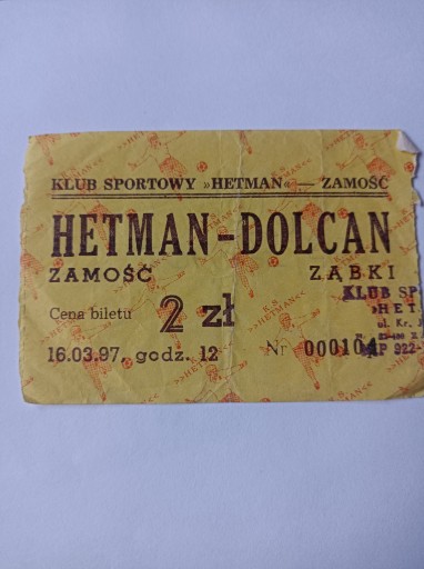 HETMAN ZAMOŚĆ - DOLCAN ZĄBKI 16-03-1997 (3)
