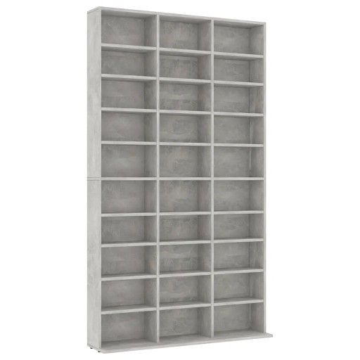 Szafka na płyty CD, szarość betonu, 102x16x177,5 c
