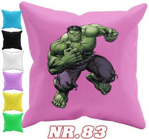 POSZEWKA NA PODUSZKĘ JAŚKA DO PRZEDSZKOLA HULK + IMIĘ GRATIS