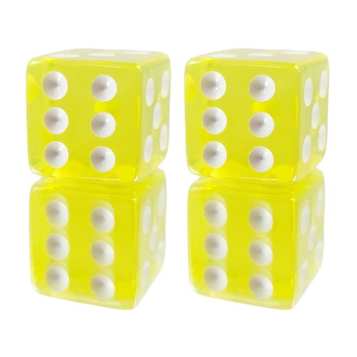 ZESTAW 2 KOSTEK K6 RPG ZŁOTE KŁOSY KOŚĆ 1,6 CM