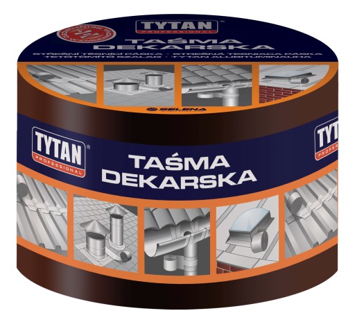 TYTAN TAŚMA DEKARSKA BRĄZ 10CMX10M