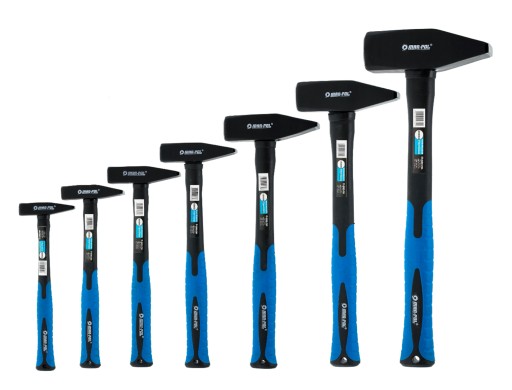 ZESTAW MŁOTKÓW ŚLUSARSKICH MŁOTKI FIBERGLASS 7 SZT