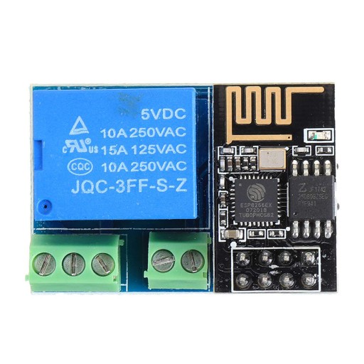 Moduł ESP-01S z przekaźnikiem ESP8266 WiFi ESP01 V4.0 250V 10A optoizolacja