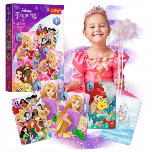 Trefl Karty do gry Piotruś gra karciana dla dzieci Księżniczki Disney