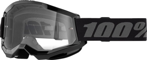 Gogle 100% Strata 2 Black clear
