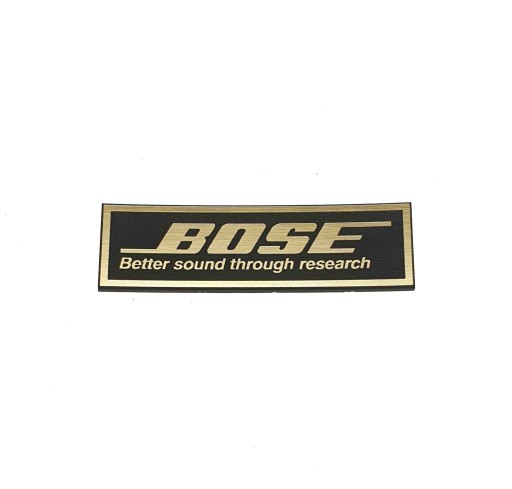 Naklejka Emblemat BOSE złota 54x16mm