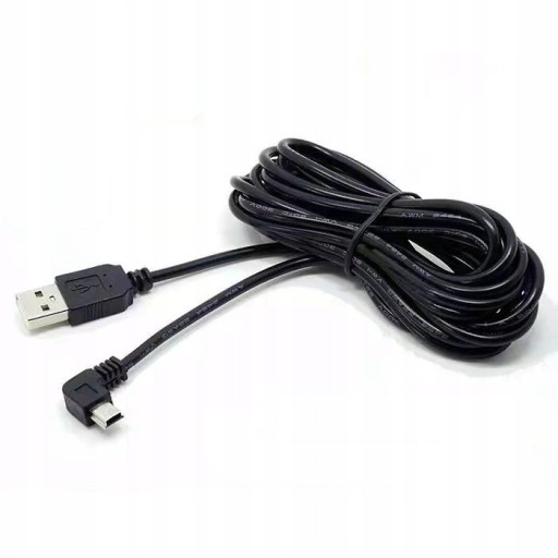 KABEL łADOWARKI KAMERY SAMOCHODOWEJ CZARNY