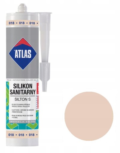 ATLAS SILIKON SILTON S 280ml - 018 BEŻ PASTELOWY