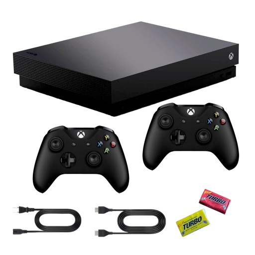 Konsola Microsoft Xbox One X 1TB + 2 PADY + OKABLOWANIE - ZESTAW - KOMPLET