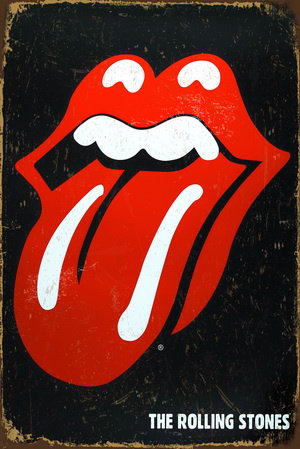 Tablica Ozdobna Blacha Rolling Stone Język