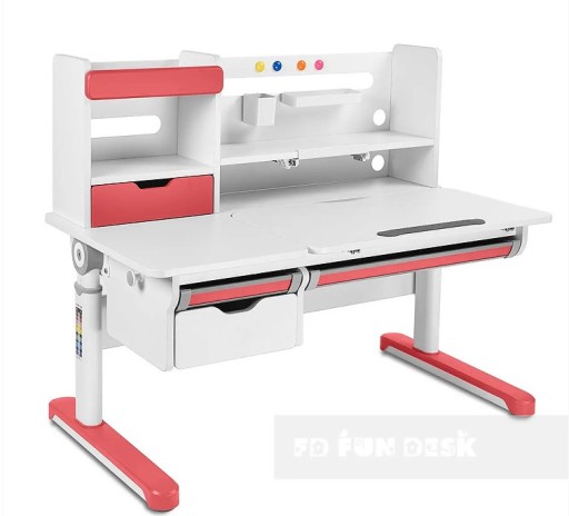 Biurko regulowane podnoszone Sentire Pink Fun Desk