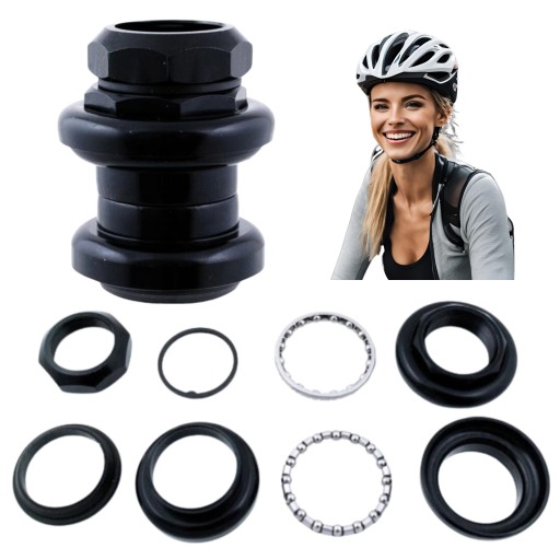 Nowoczesne i Wytrzymałe! Stery Nakręcane Neco Bike Parts na 34mm czarne
