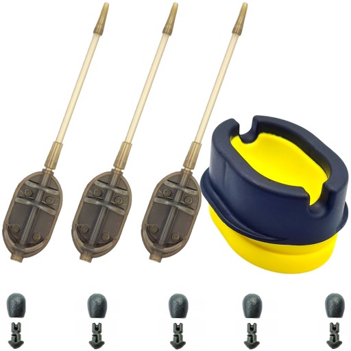 ZESTAW method feeder 3x Podajnik 30g SZYBKOZŁĄCZKA + FOREMKA