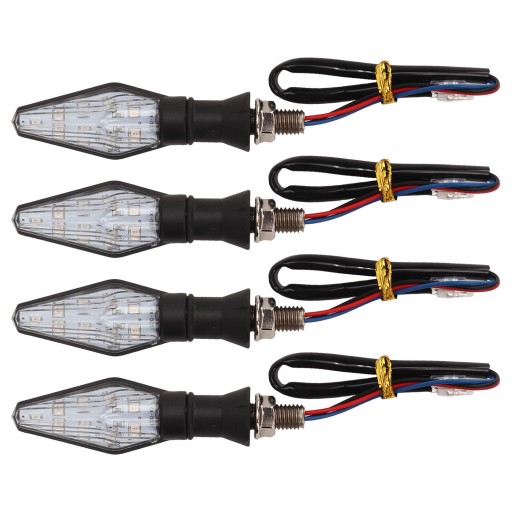 KIERUNKOWSKAZ LED MOTOCYKLA DWUKOLOROWE ŚWIATŁA