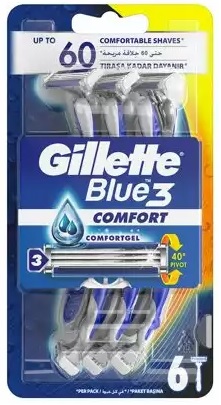 Gillette Blue 3 Comfort Maszynki do golenia 6 sztuk
