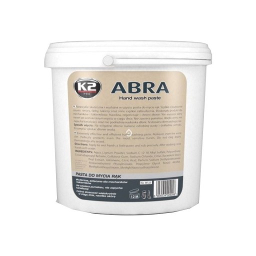 K2 ABRA BAC PASTA 5L. W525N DO MYCIA RĄK, ANTYBAKT