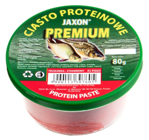 GOTOWE CIASTO WĘDKARSKIE PROTEINOWE 80g TRUSKAWKA