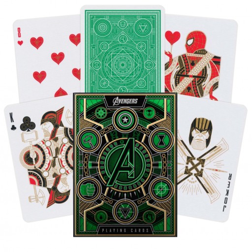 Karty do gry Theory11 Avengers Infinity Saga Green Edition
