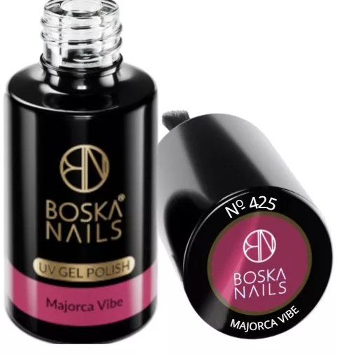 BOSKA NAILS lakier hybrydowy Paznokcie 425 MALINA