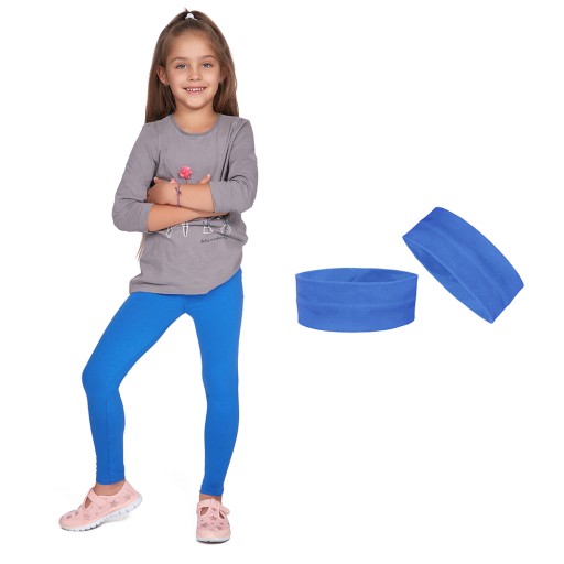 ZESTAW LEGGINSY + OPASKA NA GŁOWĘ BAWEŁNA 146