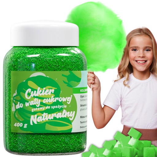 CUKIER DO WATY CUKROWEJ 400g zielony NATURALNY