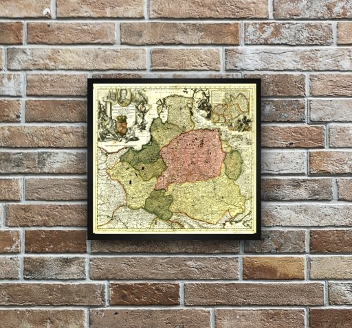Stara Mapa Mapa Polonia - Lithuania 1711