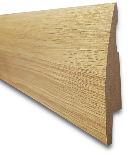 80 LISTWA PRZYPODŁOGOWA FORMATOWANA MDF DĄB 240
