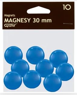 Magnes do tablic 30mm GRAND niebieski a'10