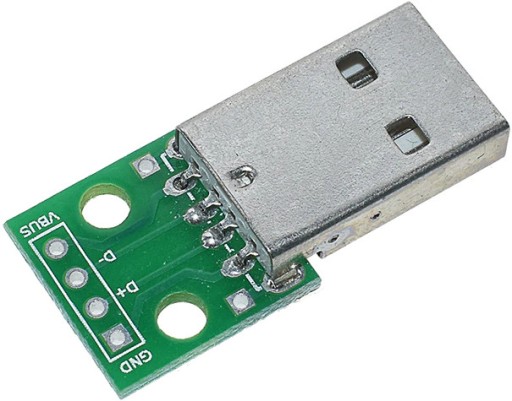 Adapter wtyku USB typ A na PCB do lutowania męski