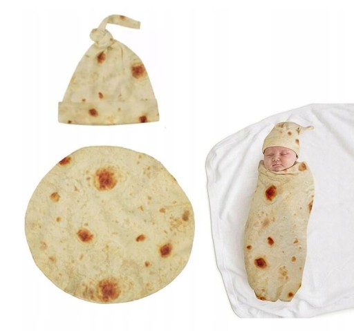KOMPLET KOCYK 85CM PODUSZKA TORTILLA BURRITO LETNI