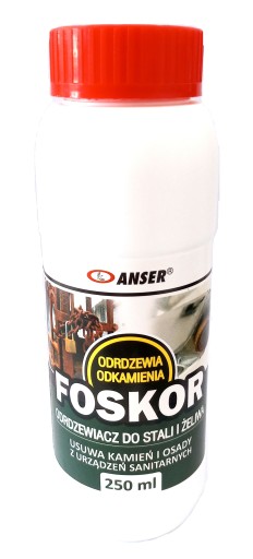 FOSOL FOSKOR odrdzewiacz do stali i żeliwa 250ml