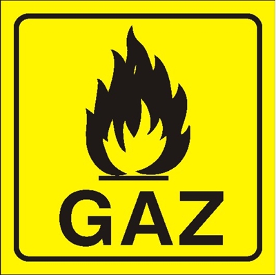 GAZ NAKLEJKA 10x10 CM