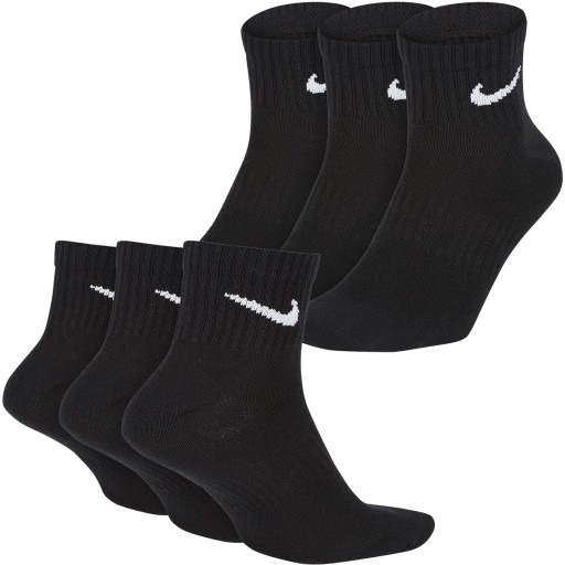 Nike skarpety skarpetki czarne wysokie SX7677-010 L