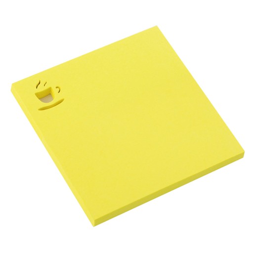 NOTES SAMOPRZYLEPNY TEXT 75x75mm 50K KAWA