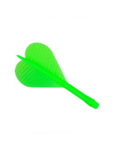 Plastikowe piórka do rzutek lotek z cienkim gwintem 2BA 3 szt. zielony