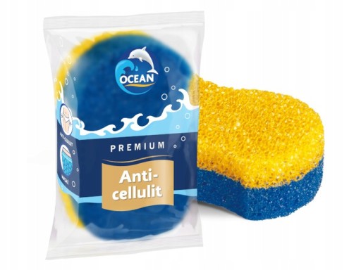 GĄBKA DO KĄPIELI I MASAŻU ANTI- CELLLULIT Ocean