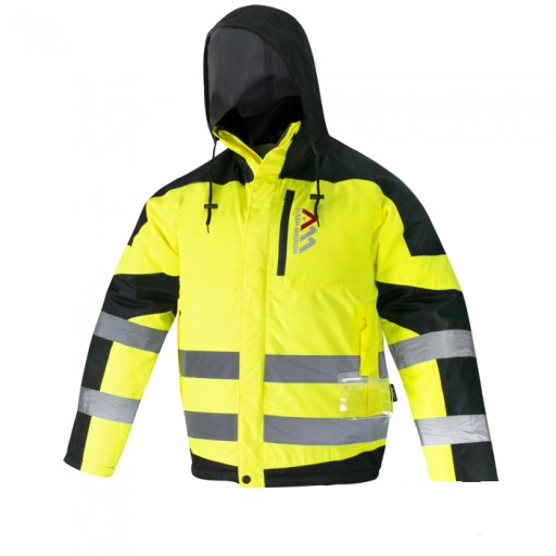 KURTKA OCIEPLANA ROBOCZA ODBLASKOWA MEDIUM XXXL