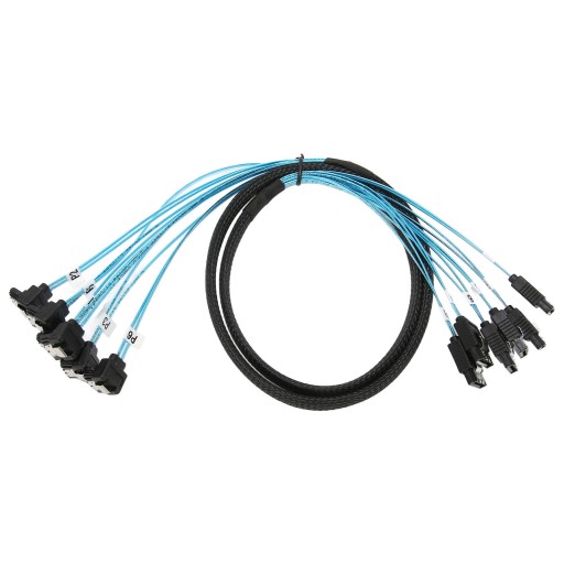 Kabel Mini SAS 6 SATA do 6 SATA prosty