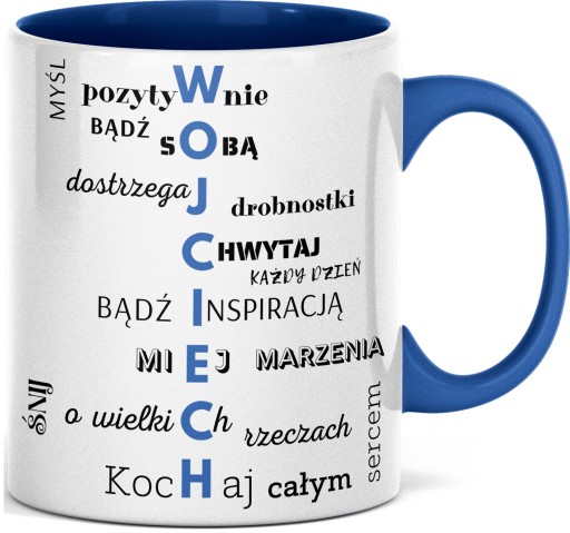 FOTO KUBEK Z NADRUKIEM PERSONALIZOWANY WOJCIECH dla WOJCIECHA