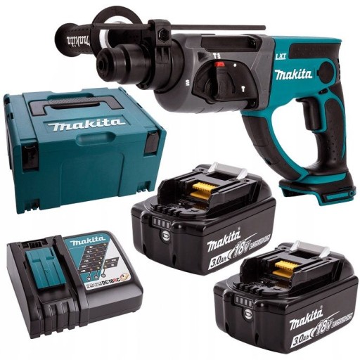MŁOTOWIERTARKA MAKITA AKUMULATOROWA 18V 2*3.0*AH