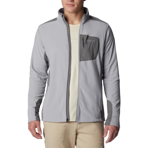 Bluza trekkingowa męska Columbia Klamath Range Full Zip szara 2013604 M