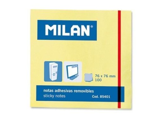 KARTECZKI SAMOPRZYLEPNE 76X76/100K MILAN